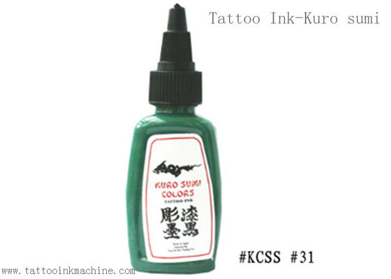 Κίνα Kuro πράσινο χρώμα μελανιού δερματοστιξιών Sumi 1OZ αιώνιο για τη διάστιξη σώματος προμηθευτής