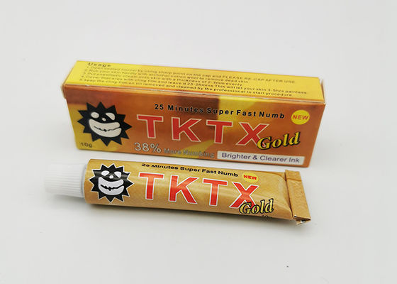Κίνα 38% χρυσή κρέμα αναισθητικού δερματοστιξιών TKTX ημι μόνιμη Makeup προμηθευτής