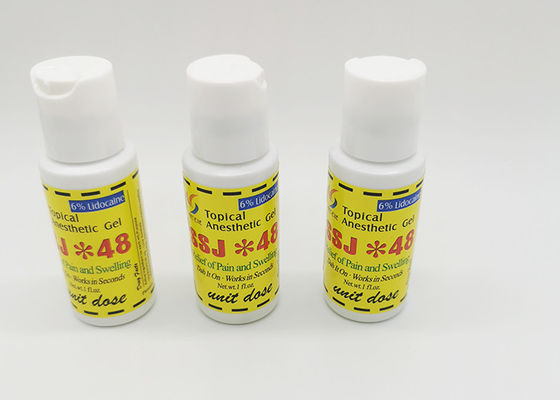 Κίνα Ανώδυνο πήκτωμα Microblading φρυδιών κρέμας αναισθητικού δερματοστιξιών 6% SSJ48 προμηθευτής