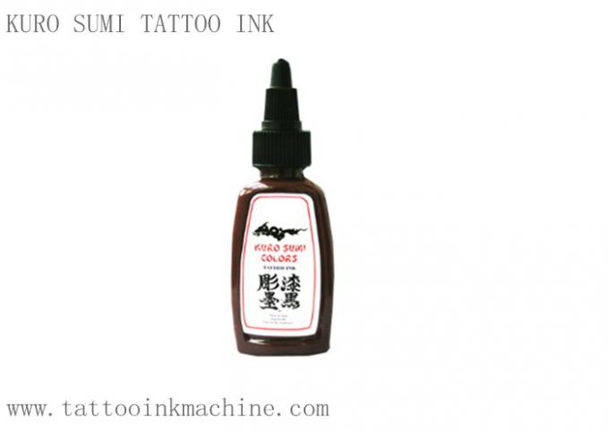 Καφετί μελάνι Kuro Sumi 1OZ δερματοστιξιών χρώματος αιώνιο για τη μόνιμη διάστιξη σώματος Makeup 0