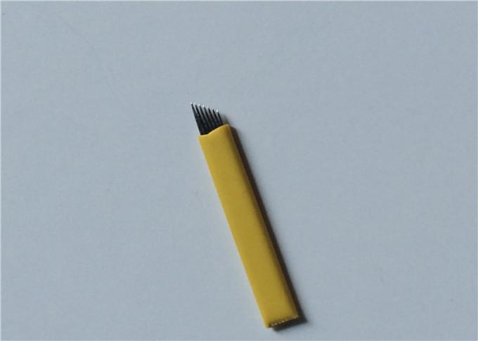 0.25mm ανοξείδωτο 7 τρισδιάστατο βελόνων Microblading φρυδιών καρφιτσών για μόνιμο Makeup 0