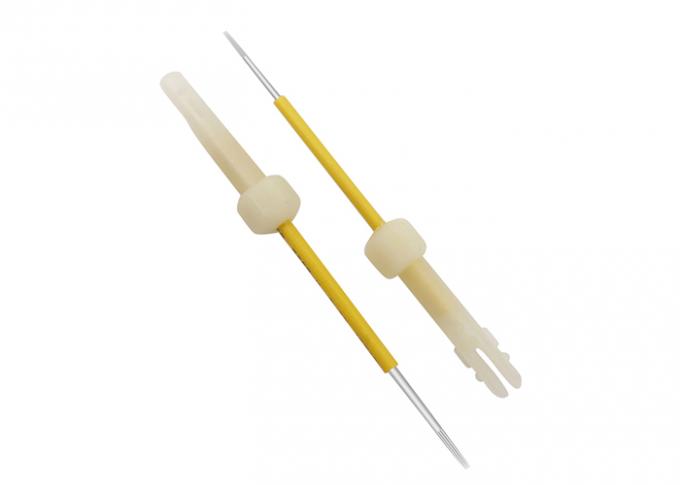 Κίτρινες βελόνες μηχανών δερματοστιξιών χειλικής λειτουργίας μωσαϊκών 5RL Biotouch 0