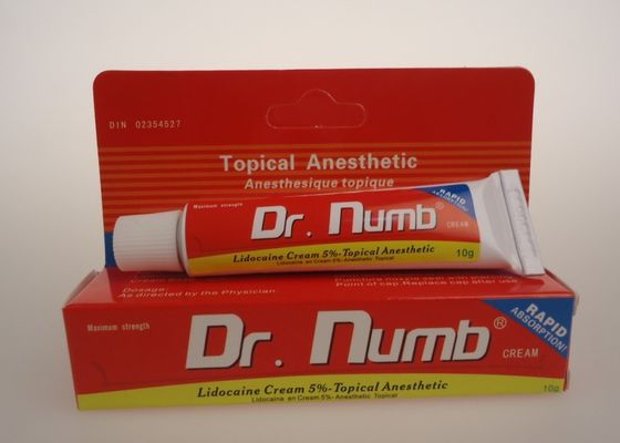 Κίνα 5% λιδοκαΐνη ο Δρ κρέμα αναισθητικού δερματοστιξιών Numb Pain Relief Topical πόνου προμηθευτής