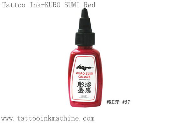 Κίνα Κόκκινο χρώμα μελανιού δερματοστιξιών cOem Kuro Sumi 0.5OZ/1OZ αιώνιο για τη διάστιξη του σώματος προμηθευτής