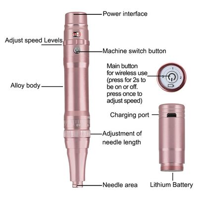 Κίνα Πιο δημοφιλές ασύρματο όπλο για τατουάζ μήκος 136 * 20mm μικροχάρτης ασύρματος μηχανή PMU για φρύδια μαλλιά ράβδος φρύδι προμηθευτής