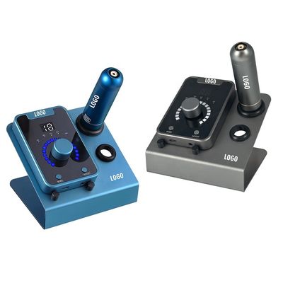 Κίνα Ηλεκτρικό όπλο τύπου SMP συσκευή μικροχρωματοποίησης της τριχοφυΐας με μόνιμο μακιγιάζ και μηχανή τατουάζ Swiss Motor σε μαύρο μπλε προμηθευτής