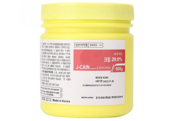 Κίνα 29.9% λιδοκαΐνης j-CAIN ναρκωμένη κρέμα 500G δερματοστιξιών δερμάτων αναισθητικού γρήγορη προμηθευτής