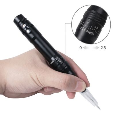 Πιο δημοφιλές ασύρματο όπλο για τατουάζ μήκος 136 * 20mm μικροχάρτης ασύρματος μηχανή PMU για φρύδια μαλλιά ράβδος φρύδι προμηθευτής