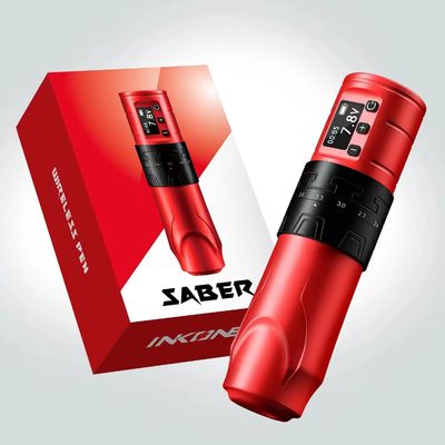 1500mAh Ασύρματο Πίτορα Τατουάζ INKONE SABER Ασύρματο Πίτορα Μηχανή Τατουάζ Πένα Δυνατή Μηχανή Μακροχρόνη 4.2mm Αεροπορικό Αλουμίνιο προμηθευτής