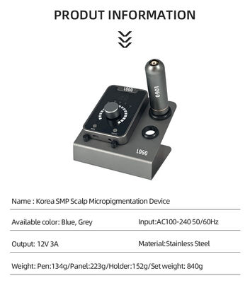 Ηλεκτρικό όπλο τύπου SMP συσκευή μικροχρωματοποίησης της τριχοφυΐας με μόνιμο μακιγιάζ και μηχανή τατουάζ Swiss Motor σε μαύρο μπλε προμηθευτής