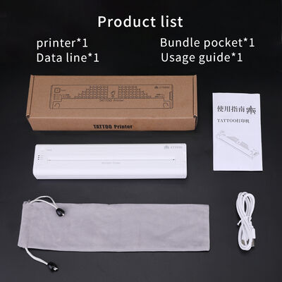 12000mAh Μίνι εκτυπωτής με γραμματόσημα για τατουάζ Θερμική αντιγραφική μηχανή Ασύρματος μεταφοράς εκτυπωτής Εκτυπωτής τατουάζ προμηθευτής