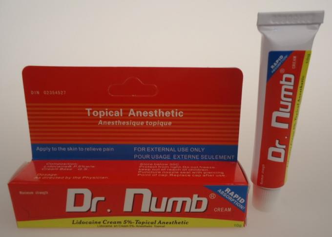 5% λιδοκαΐνη ο Δρ κρέμα αναισθητικού δερματοστιξιών Numb Pain Relief Topical πόνου 0