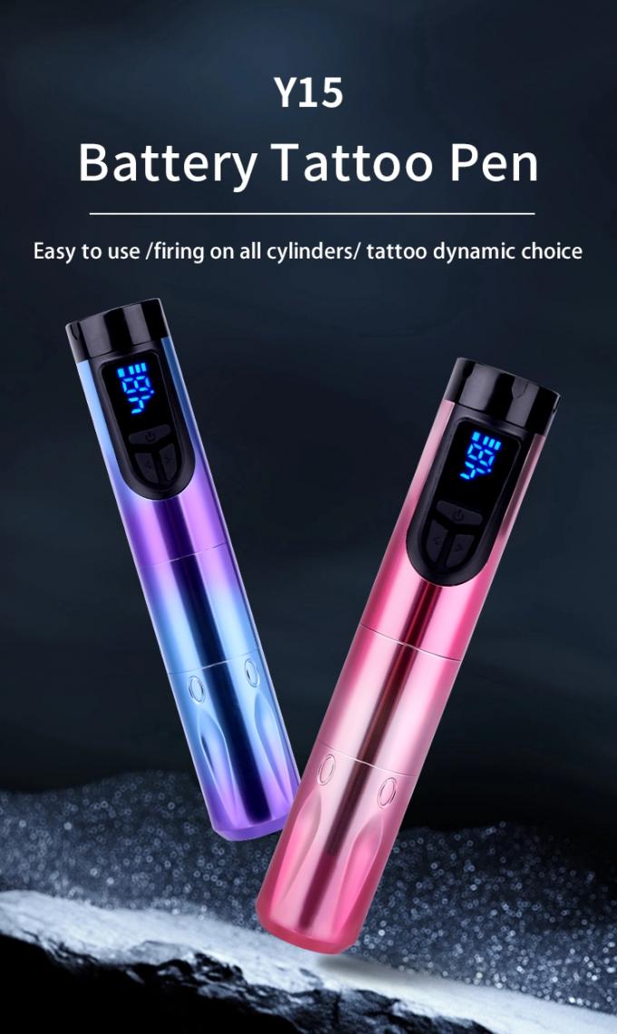 14500mAh Εφεδρική μπαταρία Δύναμη Ασύρματη μηχανή τατουάζ με οθόνη LCD και αντικαταστάσιμη μπαταρία αεροσκάφος σχεδιασμός αλουμινίου 0