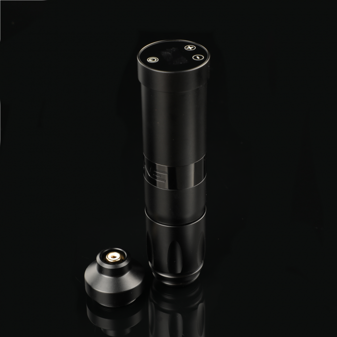 Ατσάλι από ανοξείδωτο χάλυβα 1800mAh NARW Ασύρματη μηχανή τατουάζ 1-OLED οθόνη οθόνη αφής μπαταρία περιστρεφόμενο όπλο τατουάζ πένα τατουάζ με ισχύ RCA 4