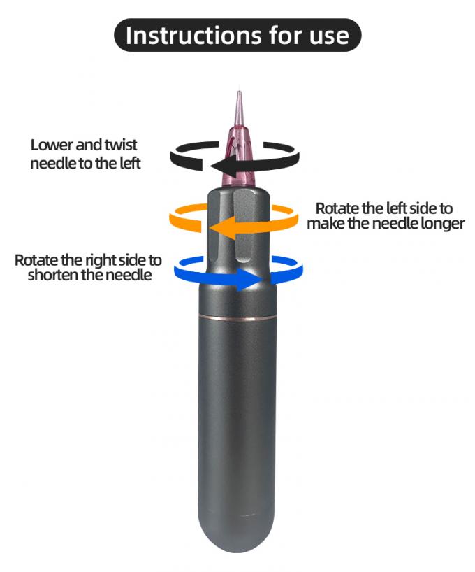 Ηλεκτρικό όπλο τύπου SMP συσκευή μικροχρωματοποίησης της τριχοφυΐας με μόνιμο μακιγιάζ και μηχανή τατουάζ Swiss Motor σε μαύρο μπλε 5