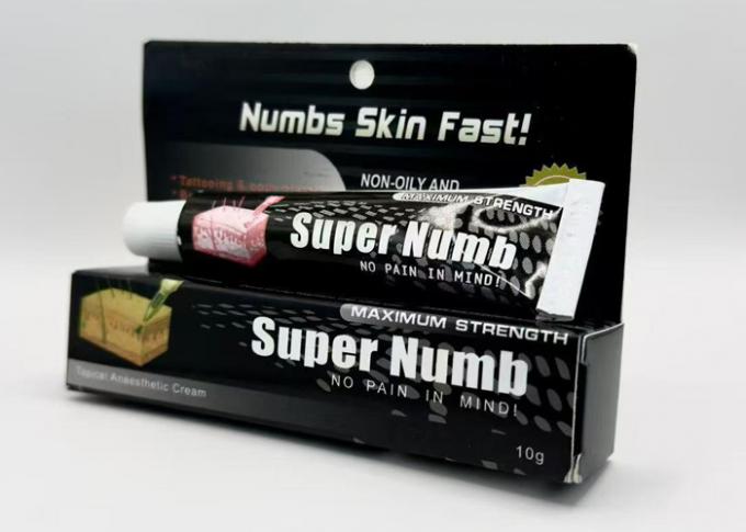 Λευκό χρώμα 10g Super Numb Tattoo Numbing Cream Κρέμα αναισθητοποίησης με λέιζερ 0