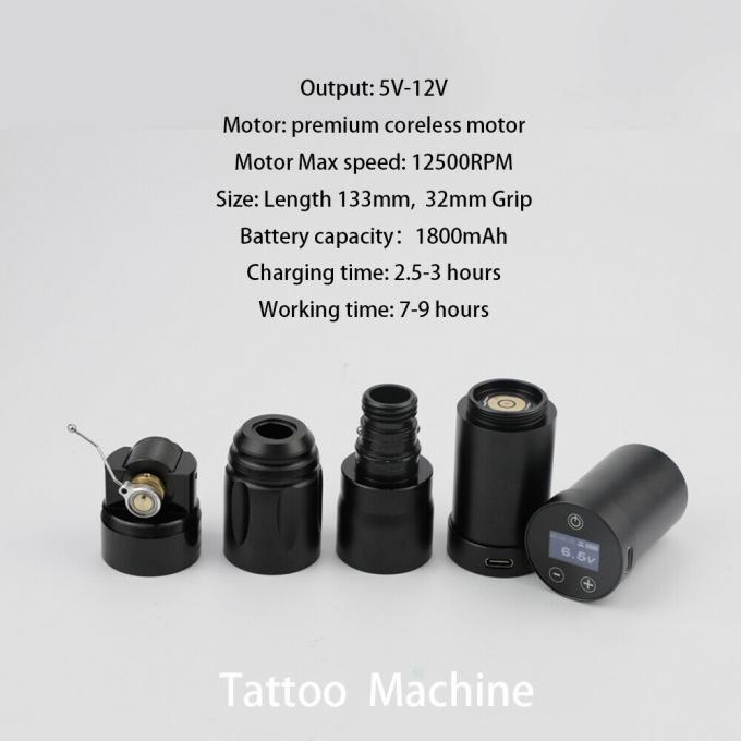Ψηφιακή οθόνη αφής LCD μάρκας INKONE NARW 1800mAh με μπαταρία για στυλό μικροχρωμάτων Ασύρματη μηχανή τατουάζ 2