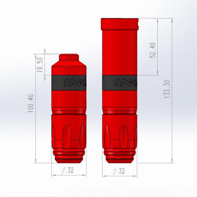 Ψηφιακή οθόνη αφής LCD μάρκας INKONE NARW 1800mAh με μπαταρία για στυλό μικροχρωμάτων Ασύρματη μηχανή τατουάζ 6