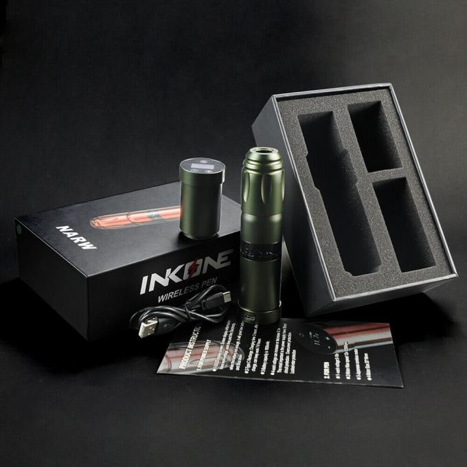 Ψηφιακή οθόνη αφής LCD μάρκας INKONE NARW 1800mAh με μπαταρία για στυλό μικροχρωμάτων Ασύρματη μηχανή τατουάζ 18